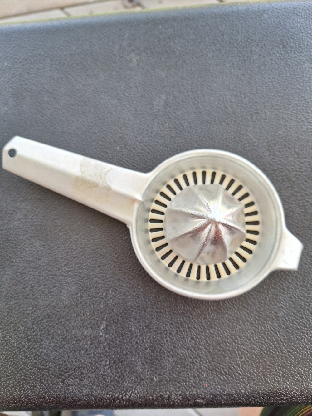 Vintage Aluminum Handheld Citrus Juicer - Silver